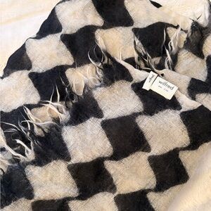 Wilfred Monochrome Wool Scarf